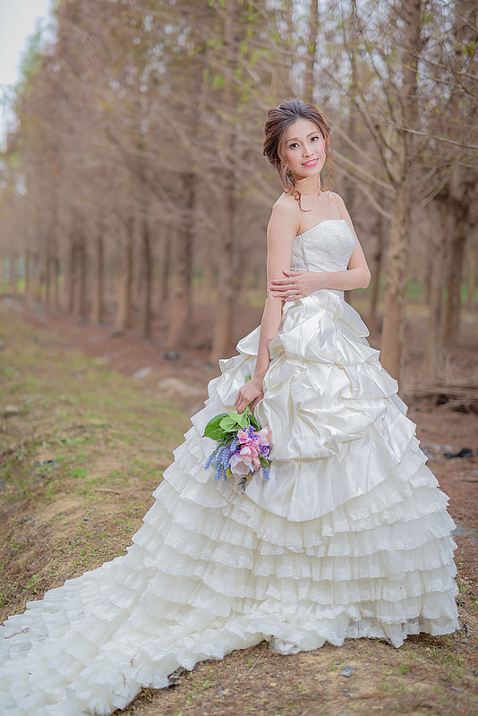 嘉義自助婚紗創作 | 白紗造型 韓風編髮
