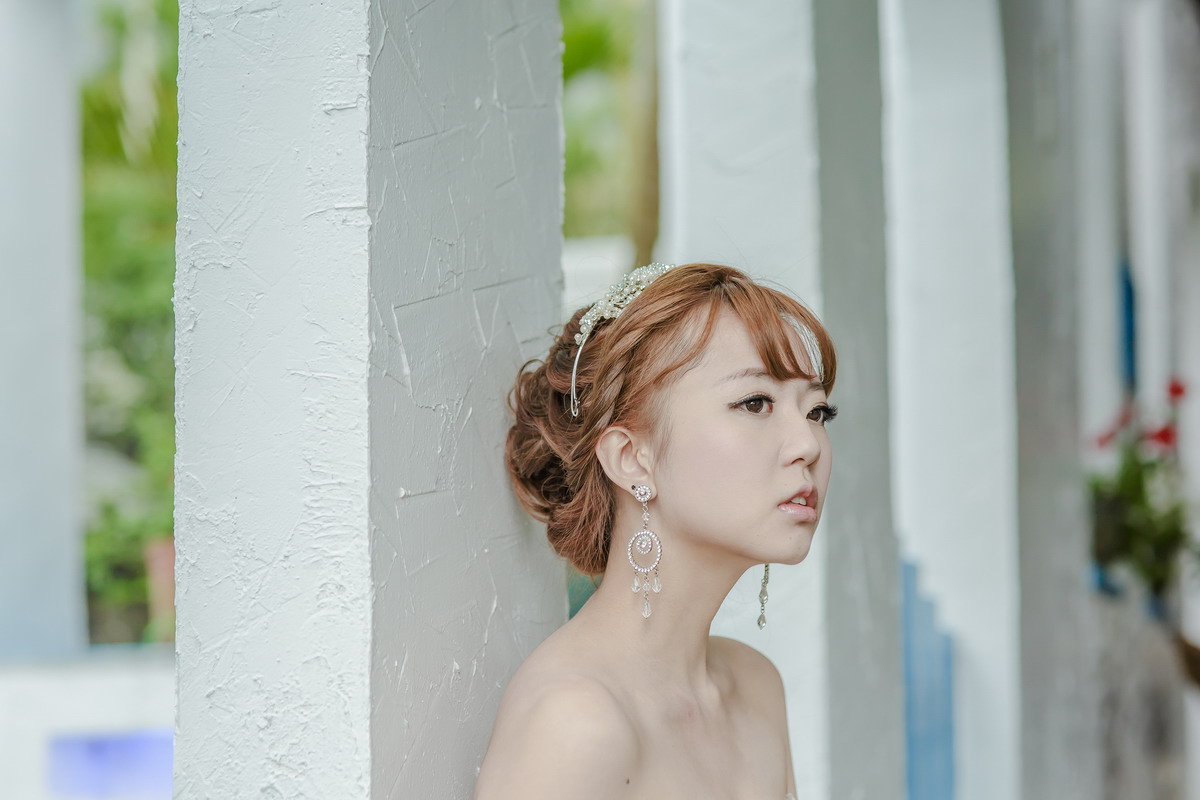 嘉義自助婚紗創作 | 白紗造型 韓風編髮