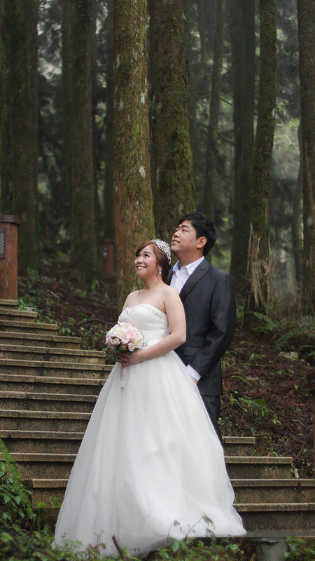 嘉義自助婚紗造型 [ Siong Bing & SiEw ] 阿里山櫻花婚紗 韓式風格典雅造型